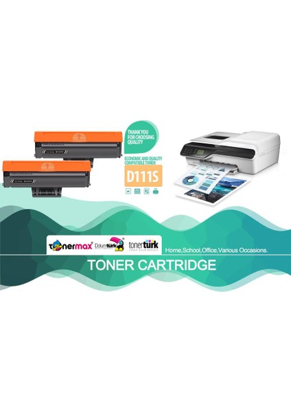 Samsung MLT-D111S Muadil Toner 2'li Paket / Xpress M2020 / M2022 / M2070