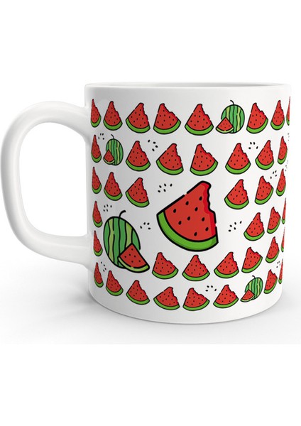 Karpuz Watermelon Summer Yaz Temalı Renkli Kupa Bardak