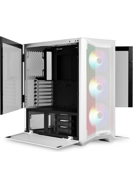 Li 011 Lancool Ii Mesh Rgb White Midi E-Atx Kasa