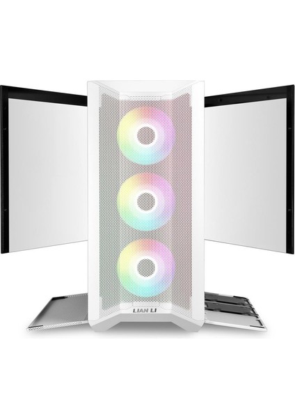 Li 011 Lancool Ii Mesh Rgb White Midi E-Atx Kasa