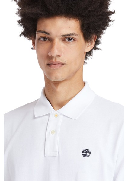 Tfo Chest Logo Polo Beyaz Erkek Kısa Kol T-Shirt modelleri