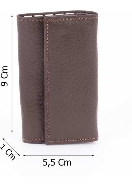 612 Model Hakiki Deri 4'lü Çevirme Anahtarlık Kahve fırsatları