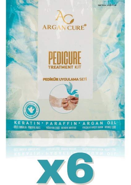 Argan Cure Pedikür Uygulama Seti 6 Çift