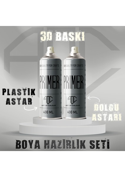 3D Baskı Plastik Astar ve Dolgu Astarı Sprey