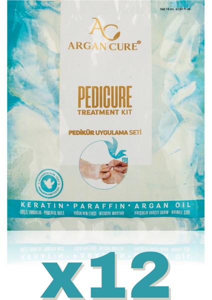 Argan Cure Pedikür Uygulama Seti 12 Çift