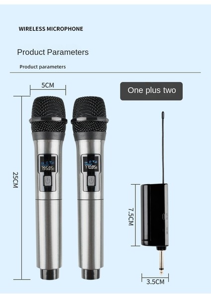 Profesyonel 2 Kanal Uhf Kablosuz Telsiz Mikrofon modelleri
