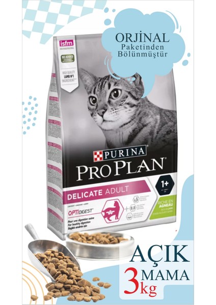 3 kg Vakumlu Poşet Pro Plan Delicate Kuzulu Yetişkin Kedi Maması