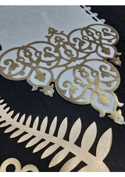 Sehara/runner/masa Ranırı/krem Kadife/gold Deri İŞLEMELİ/120CMX32CM modelleri