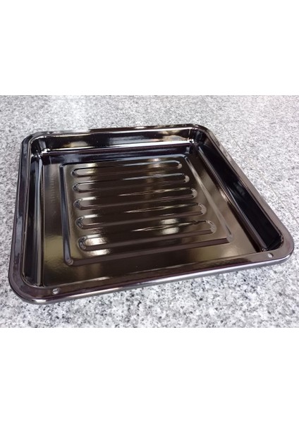 39X34CM Emaye Fırın Tepsisi Siyah Iç Dış Yüzeyi Sağlıklı Kaliteli Çinko Dikdörtgen Börek Tepsisi N40 modelleri