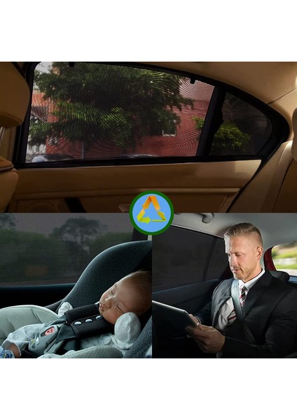 2 Adet Oto Cam Güneşlik Araba Gölgelik Perde Araç Içi Yan Cam Pencere Güneşliği Arka Yan Cam Kılıfı Örtüsü fırsatları