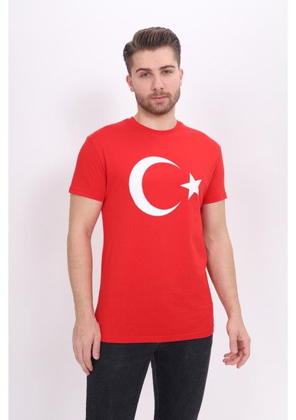 Toontoy Unisex Ay Yıldız Baskılı Tişört
