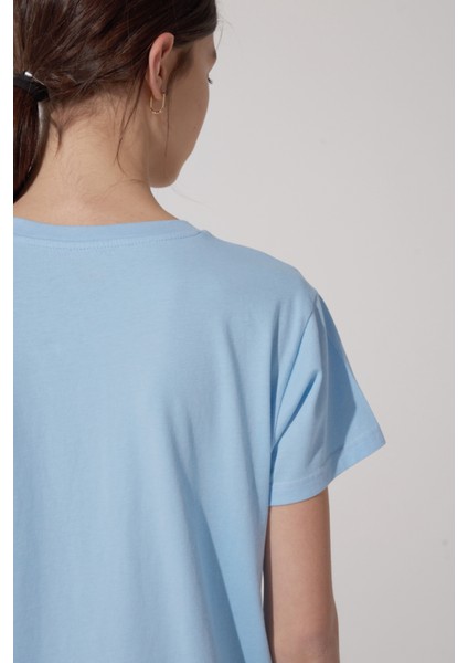 Oversize Fit Rahat Kesim %100 Pamuk Bisiklet Yaka Tişört indirimleri