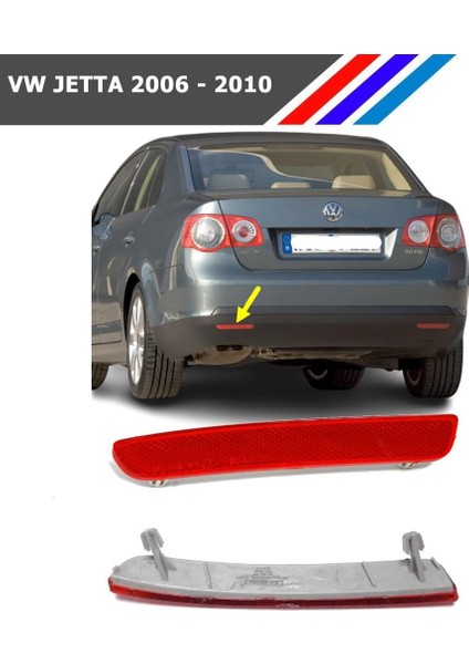 - Vw Jetta Arka Tampon Reflektörü Sol Taraf 2006 - 2010 1K5945105