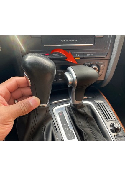 Q5 Otomatik Vites Topuzu Siyah - A4 A5 Q7