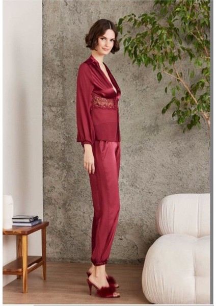 Pierre Cardin saten Gecelik Sabahlık Pijama Takım Şort Takım 6'lı Gelin Çeyiz Seti 6005 modelleri