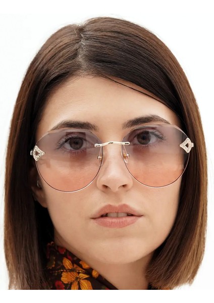 Baba Fiyatlar Lily Mavi Pembe Kristal Kadın Güneş Gözlüğü