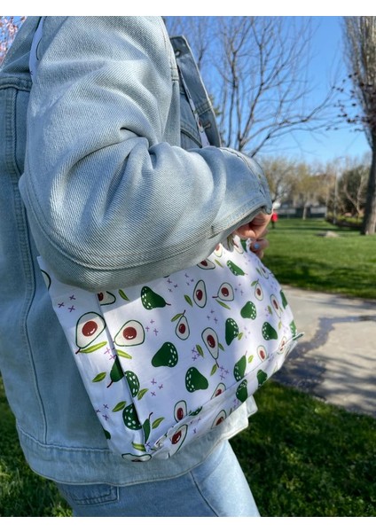 Avokado Desenli Bez Çanta fiyatları