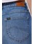 Stella Regular Fit Normal Kesim Yükek Bel Mavi Esnek Jean Kot Şort 5