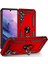 Casestreet Samsung Galaxy A14 Kılıf Vega Sert Silikon Tank Standlı Yüzüklü Mıknatıslı Kırmızı 1