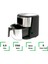 Airfryer 6.5 L Akıllı Yağsız Hava Fritözü Metallic 2