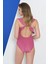 Rukomayo Pembe Fırfırlı Lycra Kumaş Mayo 3