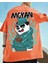Büyük Beden Özel Tasarım Panda Rıch Sırt Baskılı %100 Pamuk Sokak Stili Hip Hop Erkek T-Shırt 1
