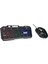 HKM-X86 Işıklı Oyuncu Klavye Mouse Set 1