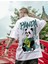 Büyük Beden Özel Tasarım Panda Sırt Baskılı %100 Pamuk Sokak Stili Hip Hop Erkek T-Shırt 1