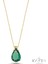 Peridot Damla Taşlı Gümüş Kolye GM11 1