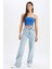 Coool Skinny Fit İp Askılı Pamuklu Crop Top U0358AZ23SM 2