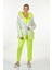 Oversize Kapüşonlu Neon Kadın Ceket - Günlük Spor 5