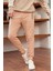 Erkek Basic Fit Kalıp Eşofman Altı Sütlü Kahve - 948DNGR 1