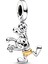 Corney Design Disney 100TH Anniversary Oswald Dangle Charm 925 Ayar Gümüş 1