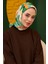 Daphne Benetton Yeşili Pamuk Viskon Eşarp Modeli 2