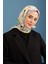Daphne Beyaz Pamuk Viskon Eşarp Modeli 1