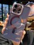Apple Iphone 14 Pro Uyumlu Kılıf Kamera Lens Mercek Korumalı Arkası Şeffaf Kenarları Prılanta Işıltılı Swarovski Taşlı Magsafe Halka 1