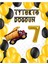 Inşaat Temalı Doğum Günü Banner Kamyon Şekilli Balon Seti Gold Yaş 7 1