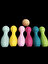 Bowling Seti Ahşap Oyuncak ( 6 Parça Labut + 1 Adet Top) Woodentoys Waldorftoys Montessori 2