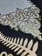 Sehara/runner/masa Ranırı/krem Kadife/gold Deri İŞLEMELİ/120CMX32CM 3