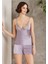 Pierre Cardin saten Gecelik Sabahlık Pijama Takım Şort Takım 6'lı Gelin Çeyiz Seti 6005 4