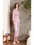 saten Gecelik Sabahlık Pijama Takım Şort Takım 6'lı Gelin Çeyiz Seti 6005 2