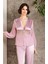 saten Gecelik Sabahlık Pijama Takım Şort Takım 6'lı Gelin Çeyiz Seti 6005 3