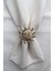 6 Adet Gold Güneş Metal Peçete Halkası - Napkin Ring 5