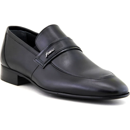 Fosco 9006 Hakiki Deri Klasik Erkek Ayakkabı - Siyah