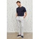 AC&Co / Altınyıldız Classics Erkek Taş Slim Fit Dar Kesim Yan Cepli Armürlü Beli Bağlamalı Jogger Pantolon