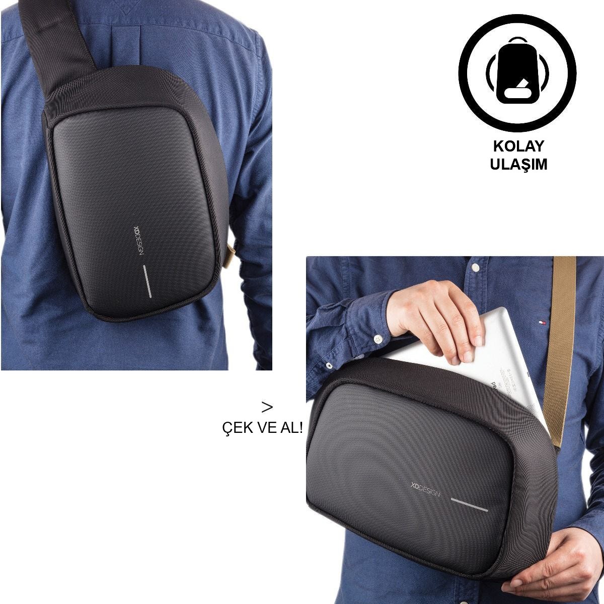 XD Desing Xd Design Bobby Sling Çapraz Omuz Çantası görsel 3