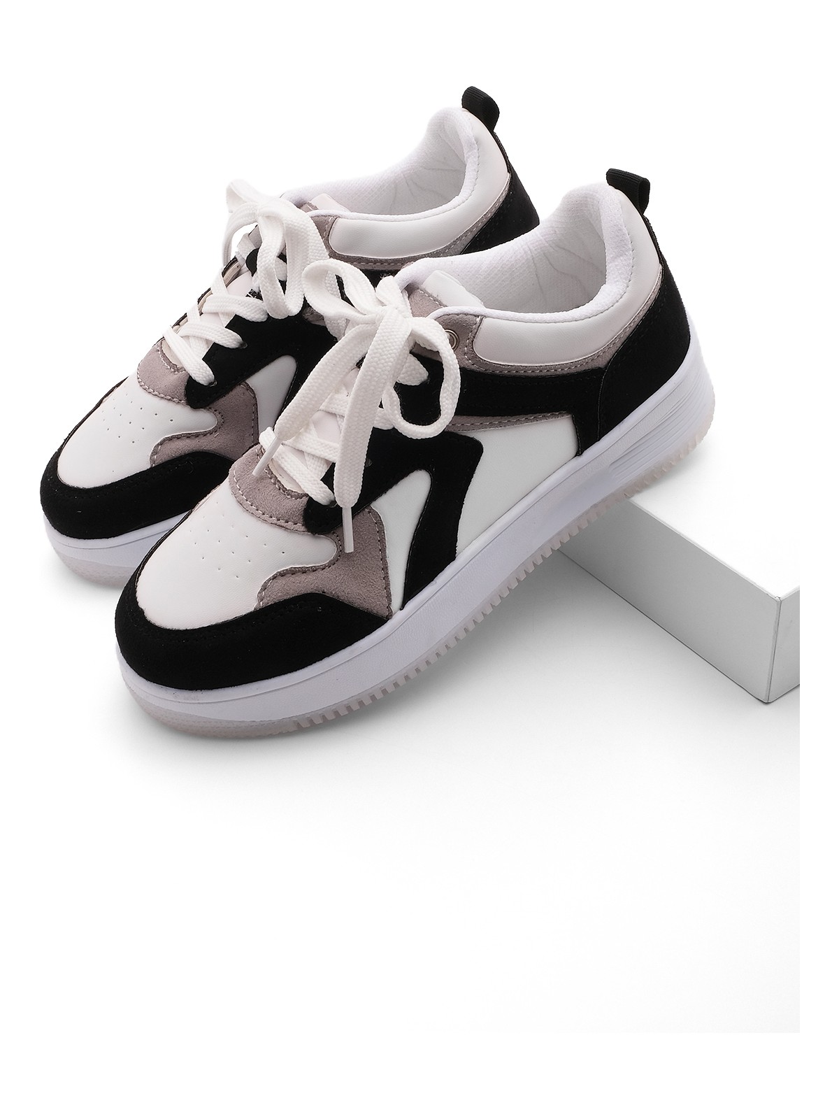 Marjin Kadın Sneaker Yüksek Taban Spor Ayakkabı Aryan Kahve - Görsel 4