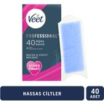 Veet Professional Ağda Bandı Hassas Ciltler İçin 40'lı Bacak & Vücut Bölgesi Temizleme Mendili