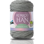 Kürkçü Han Premium Makrome Ipi 3mm 200gr 120m, %85 Rejenere Pamuk Örgü Ipi - Zeytin Yaprağı