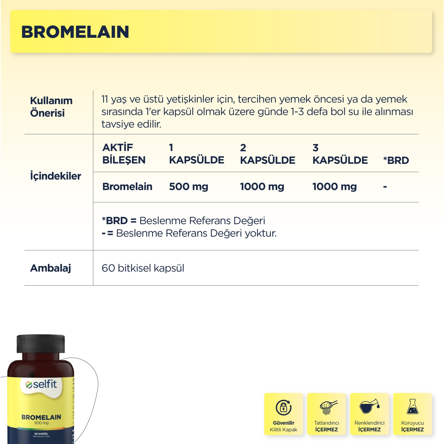 Selfit Bromelain 60 Kapsül Fiyatı Taksit Seçenekleri